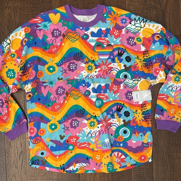 New Disney Pride Mickey Mouse Spirit Jersey For Adults - Picture 3 of 11